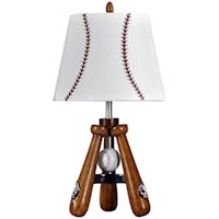 Little League Tri-Pod Baseball Bats Accent Table Lamp