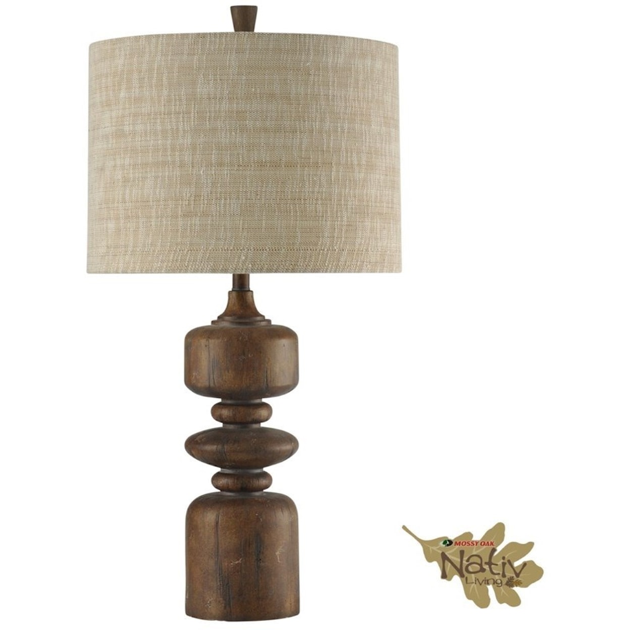 StyleCraft Lamps Cotton Wood | Mossy Oak Branded Table Lamp
