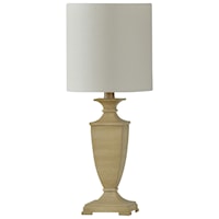 Tan Resin Traditional Table Lamp