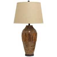 Bamboo and Water Hyacinth Table Lamp