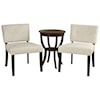 StyleCraft Table and Chair Sets 3 Piece Side Table and Chairs Set