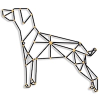Iron Wall Plaque of Dog