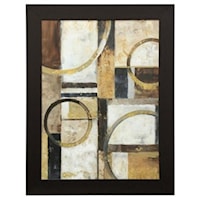 Contemporary Geometric Wall Art with Black Frame