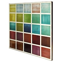 Hand Painted Wall Art of Contemporary Colorful Squares