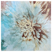 Acrylic Canvas of Blue Dahlias