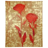 Canvas Print of Two Red Flowers
