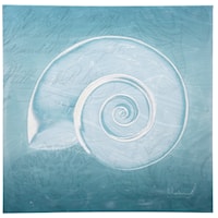 Hand Painted Canvas of a Snail Shell