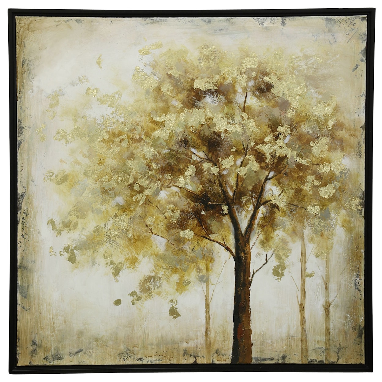 StyleCraft Wall Décor Hand Painted Tree Canvas