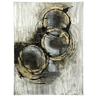 Hand Painted Contemporary Metal Wall Art