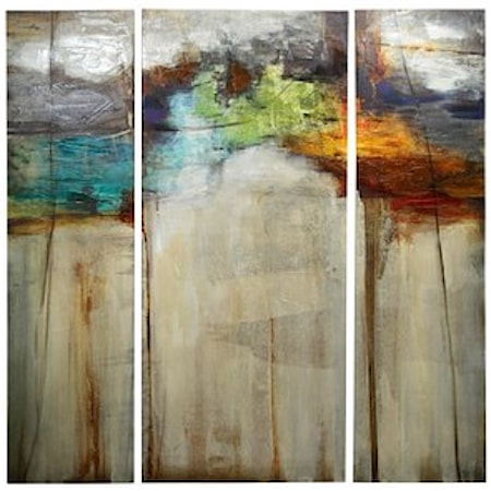 Triptychs Abstract Art on Canvas