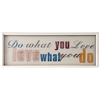 "Do What You Love Love What You Do" Framed String Art