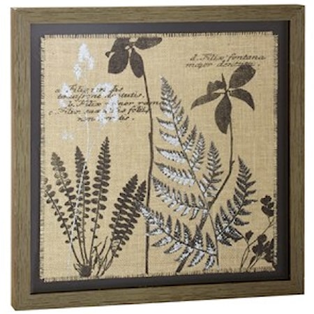 Burlap Silkscreen Print