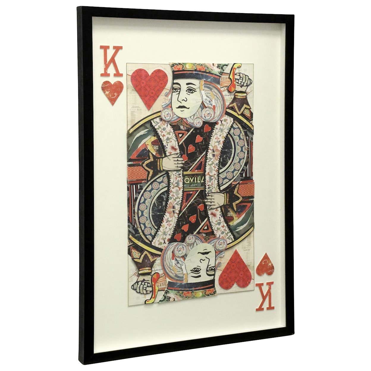 StyleCraft Wall Décor King of Hearts Framed Print