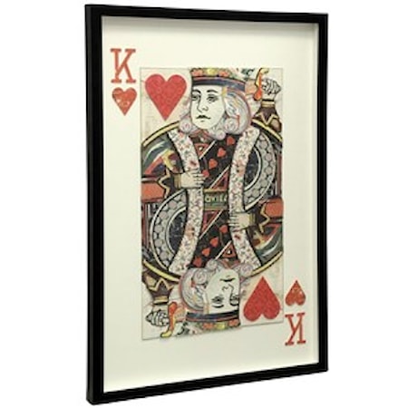 King of Hearts Framed Print