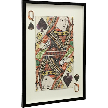 Queen of Spades Framed Print