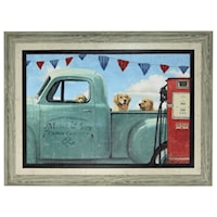 "Lets Go For A Ride" Textured Framed Print