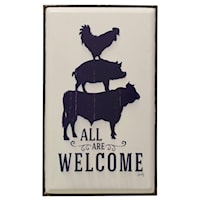 All Are Welcome Metal Wall Art