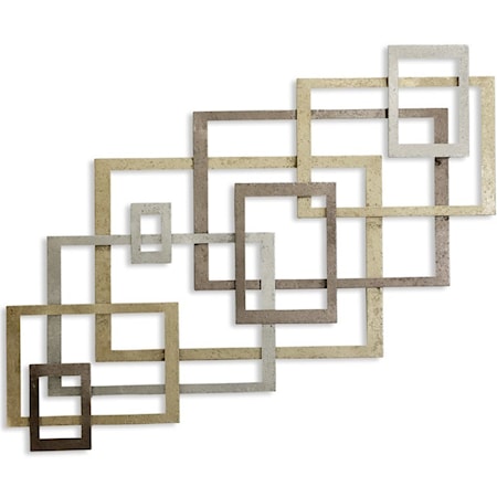 Modern Port 9 Metal Wall Sculpture