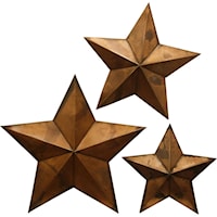 Copper Capitals (Stars) Set of 3