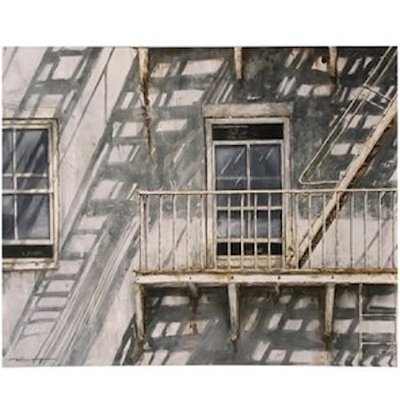 Window and Fire Escape by William Mangum