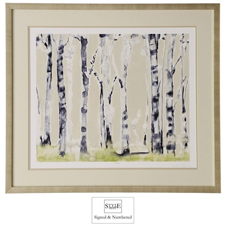 Hand-Signed and Numbered Birch Tree Print
