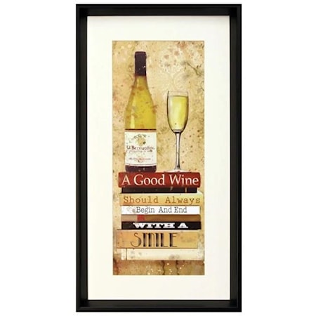 Wine and Books Framed Print