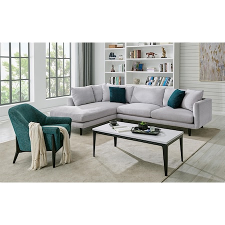 2252 DD 2 PC Sectional in Elliot Dove