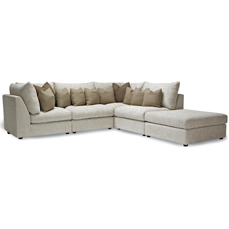 2 Piece Sectional -Ottoman not included