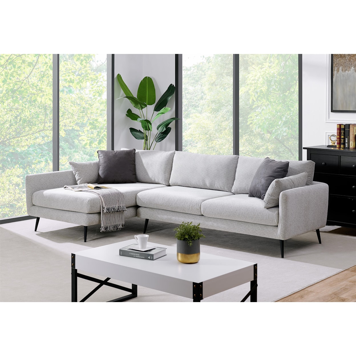 Lewis Home 3297 2 Pc Sectional in  Honor Pepper