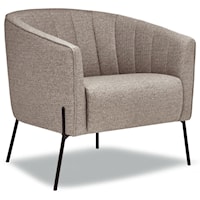 Accent Chair in Sylvester Fossil