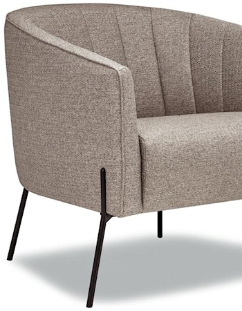 Accent Chair in Sylvester Fossil