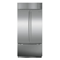 36" Over-and-Under French Door Refrigerator