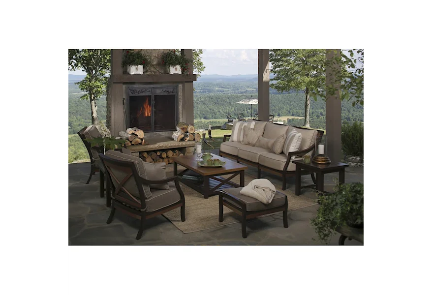 Belize Outdoor Conversation Set by Summer Classics at Malouf Furniture Co.