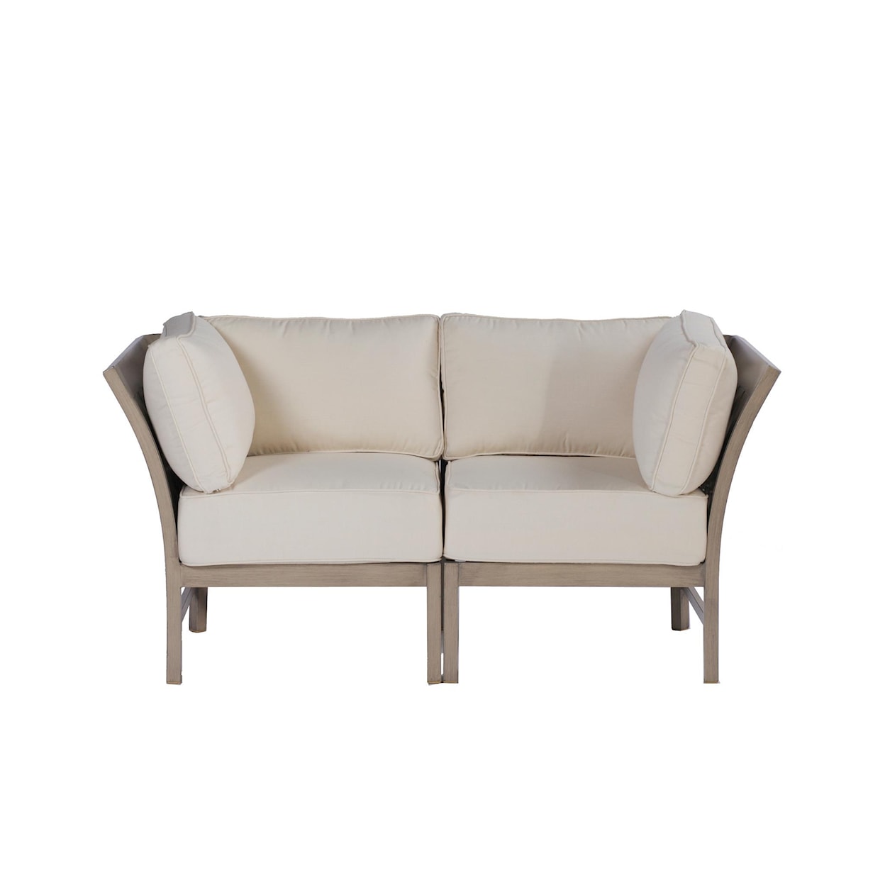 Summer Classics Club Aluminum Club Outdoor Loveseat