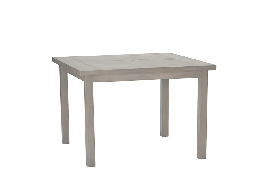 Club Aluminum Club Square Dining Table by Summer Classics at Malouf Furniture Co.