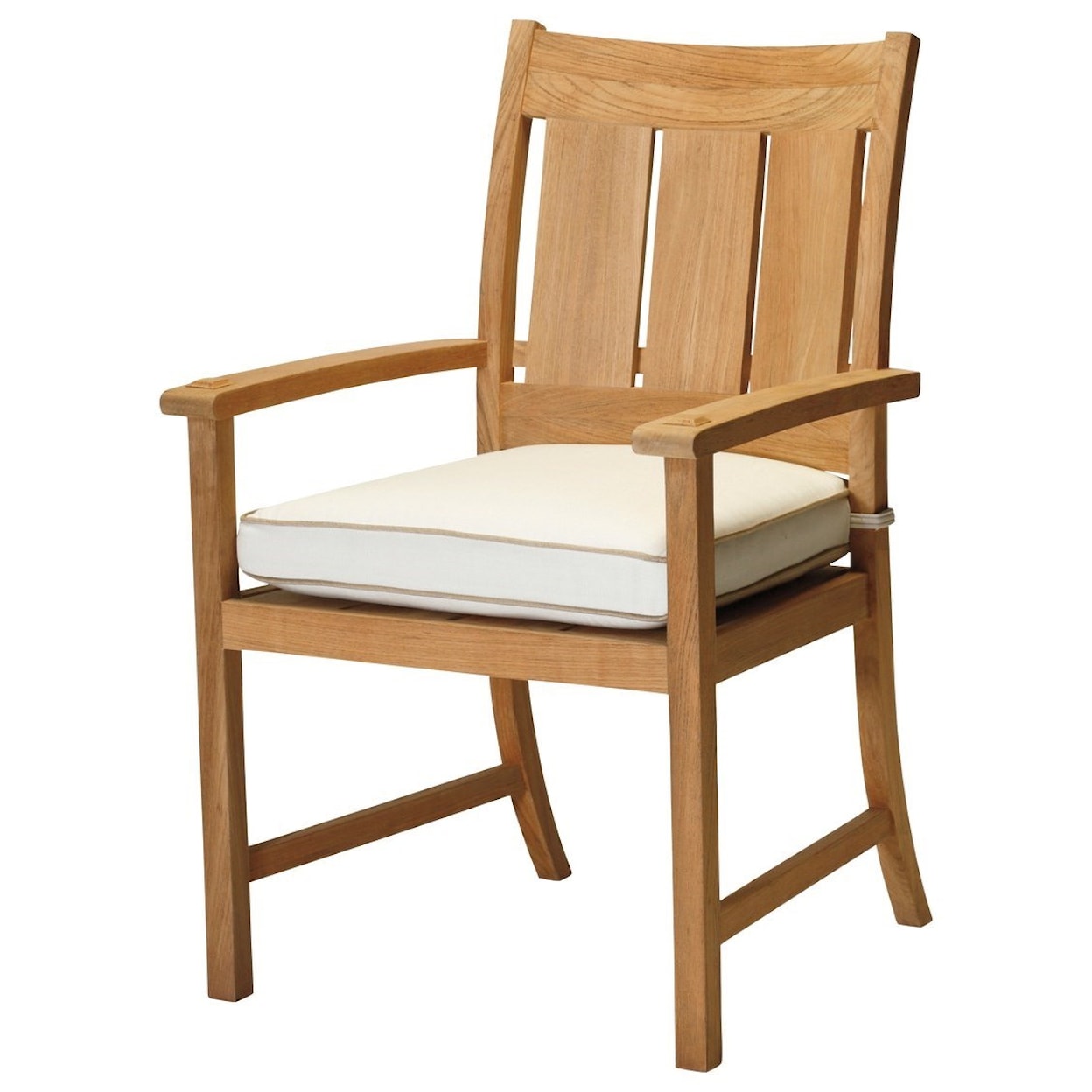 Summer Classics Club Teak Arm Chair with Cushion
