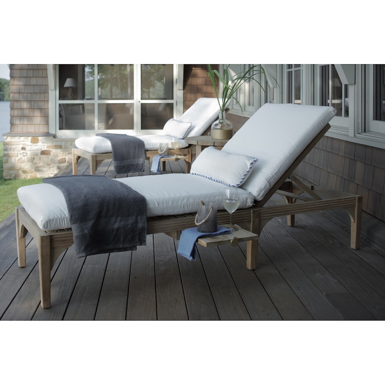 Summer Classics Club Teak Club Teak Outdoor Chaise