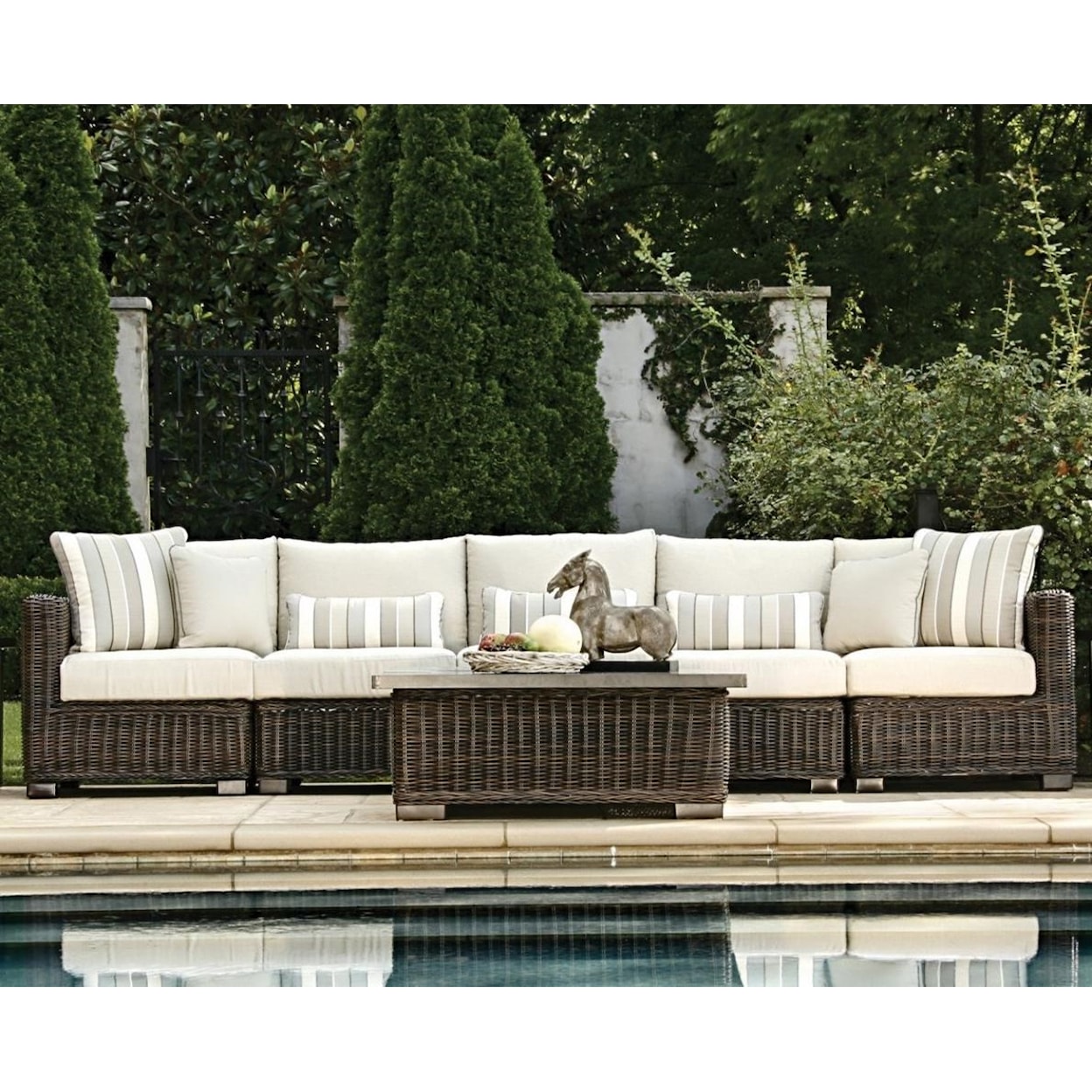 Summer Classics Rustic Outdoor Sectional Sofa