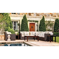 Outdoor Sectional and Chair Set