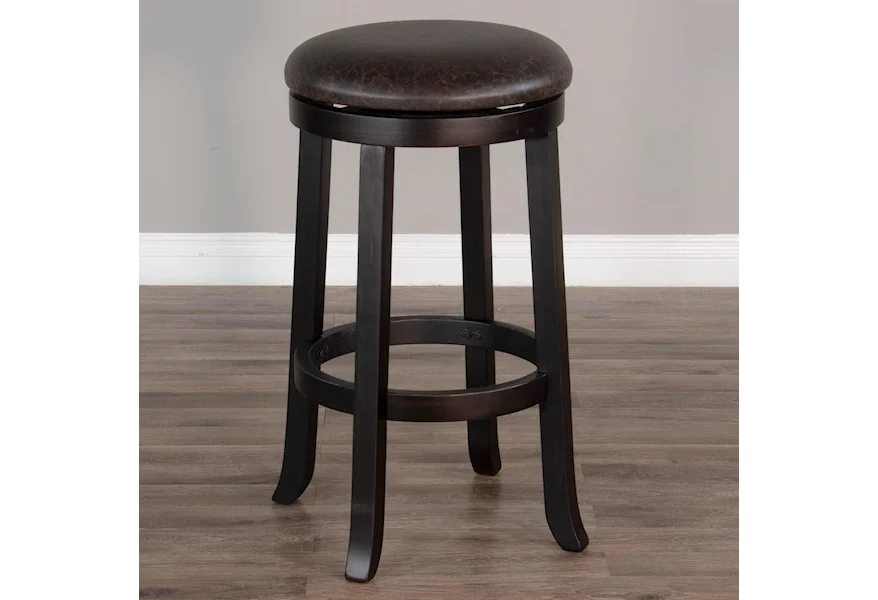 1646 30"H Swivel Stool, Cushion Seat by Sunny Designs at Factory Direct Furniture