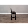 Sunny Designs 1646 24"H Swivel Barstool, Cushion Seat & Back