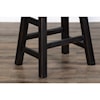 Sunny Designs 1768 24"H Saddle Seat Stool, Wood Seat
