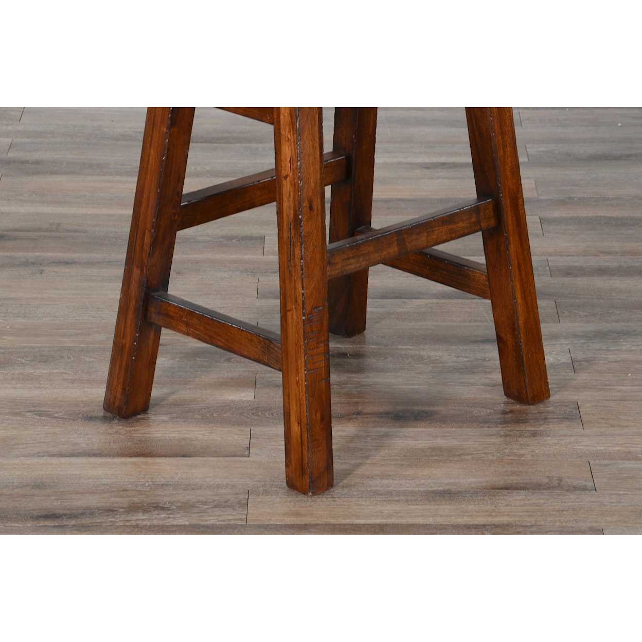 Sunny Designs 1768 30"H Saddle Seat Stool, Wood Seat