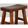 Sunny Designs 1768 30"H Saddle Seat Stool, Wood Seat