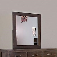 Rustic Mirror with Wood Frame