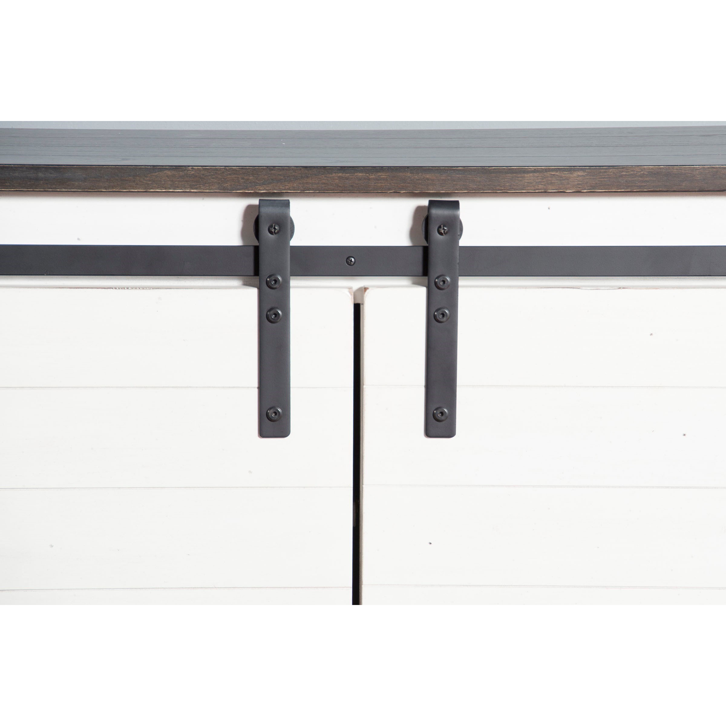 65" TV Console w/ Barn Doors