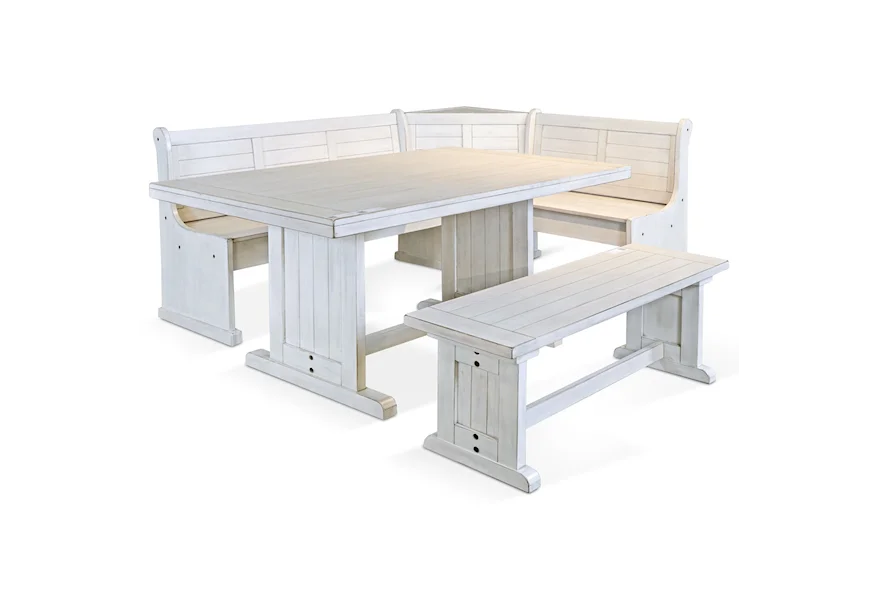 Bayside Breakfast Nook Set by Sunny Designs at Fashion Furniture
