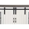 Sunny Designs Bourbon Trail Credenza Barn Door White