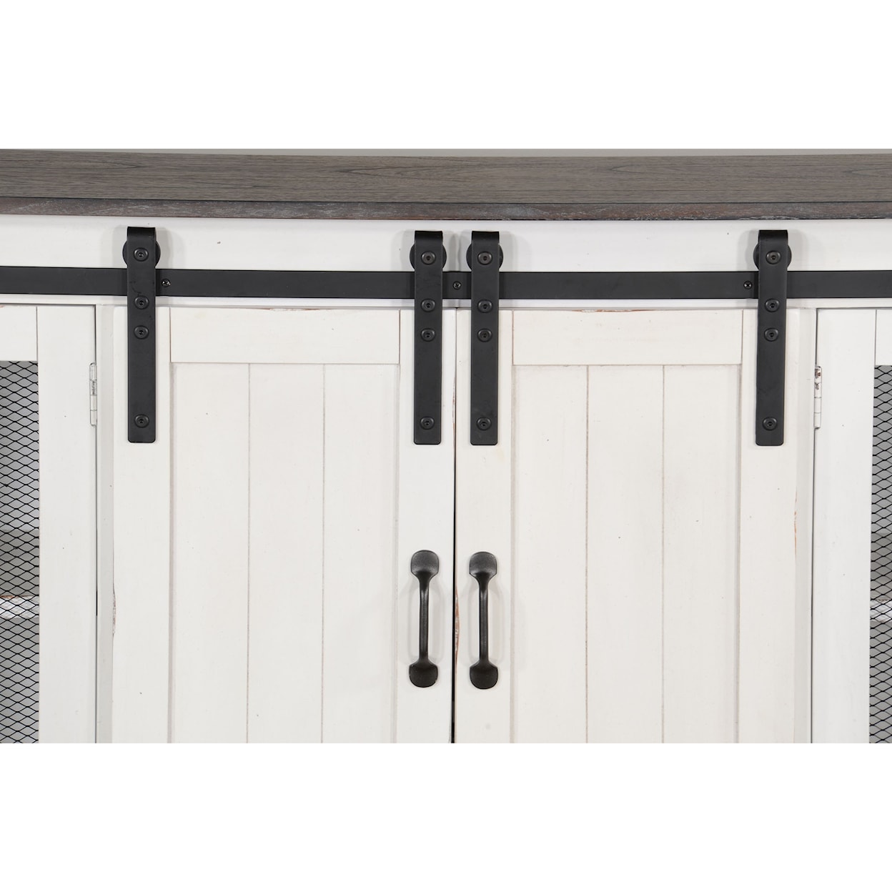 Sunny Designs Bourbon Trail Credenza Barn Door White