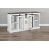 Sunny Designs Bourbon Trail Credenza Barn Door White